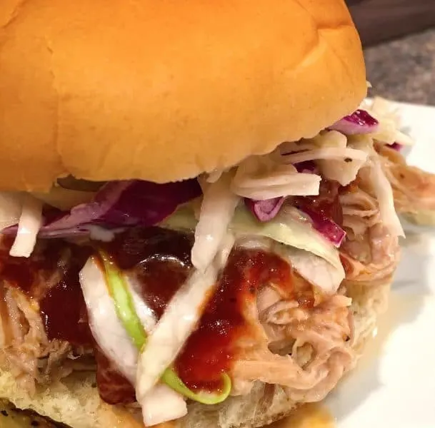 Slow Cooker Pulled Pork Sandwiches with Classic Coleslaw
