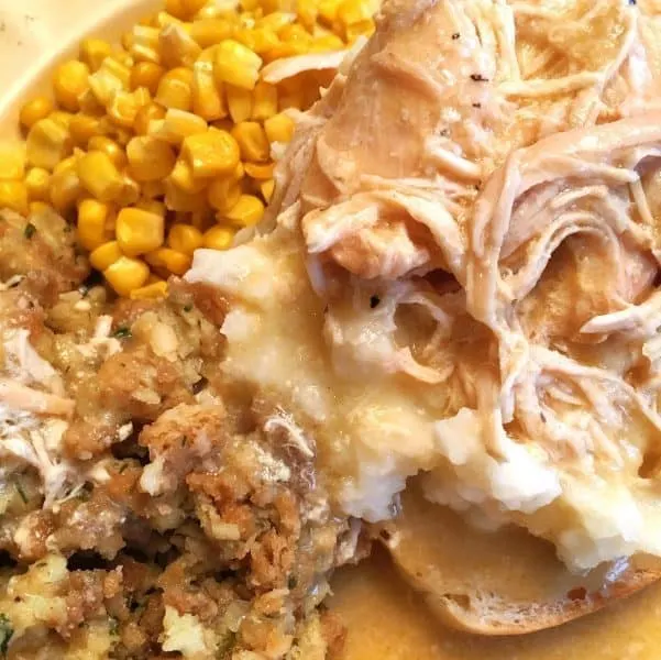 Slow Cooker Chicken and Gravy for mashed potatoes
