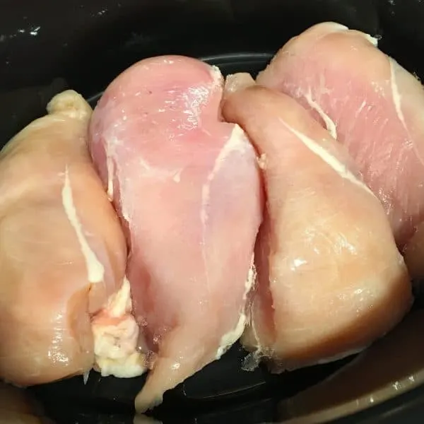 Chicken Breast in crock pot for Slow Cooker Chicken and Gravy