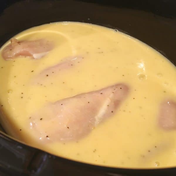 Chicken and Gravy in slow cooker