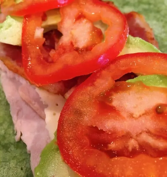 Addition of Bacon and Tomato to California Turkey Club