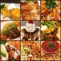 A collage of various mexican dishes