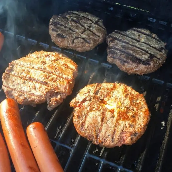 grilled burger patty 