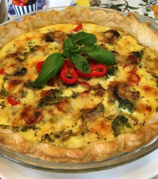 Vegetable Loaded Quiche 