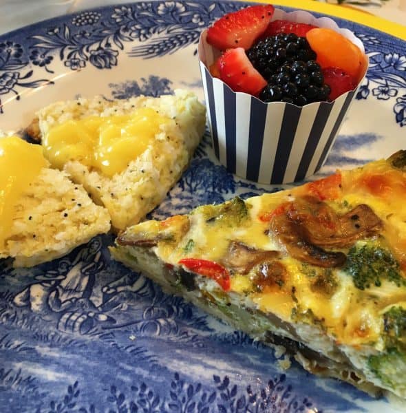 An egg quiche 