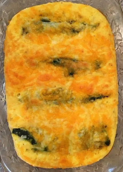 Chili Relleno Casserole fresh out of the oven
