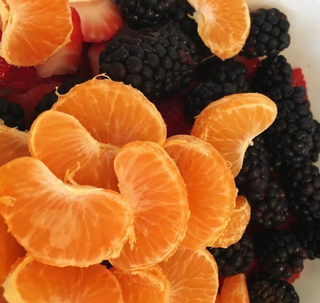 fresh fruit in a bowl