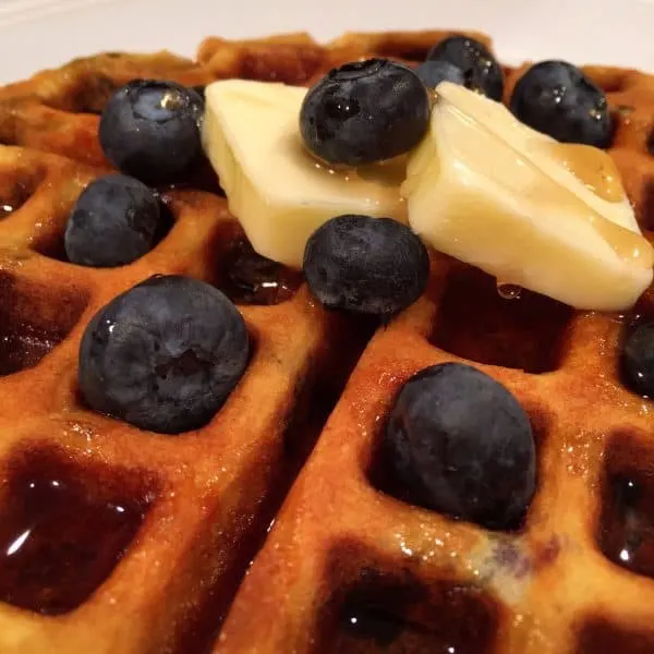 Blueberry Banana Waffles 