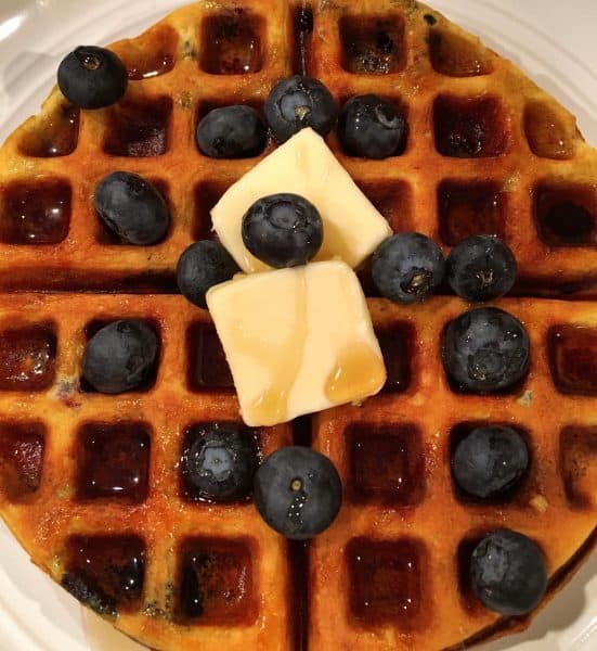 blue berry belgian waffles 