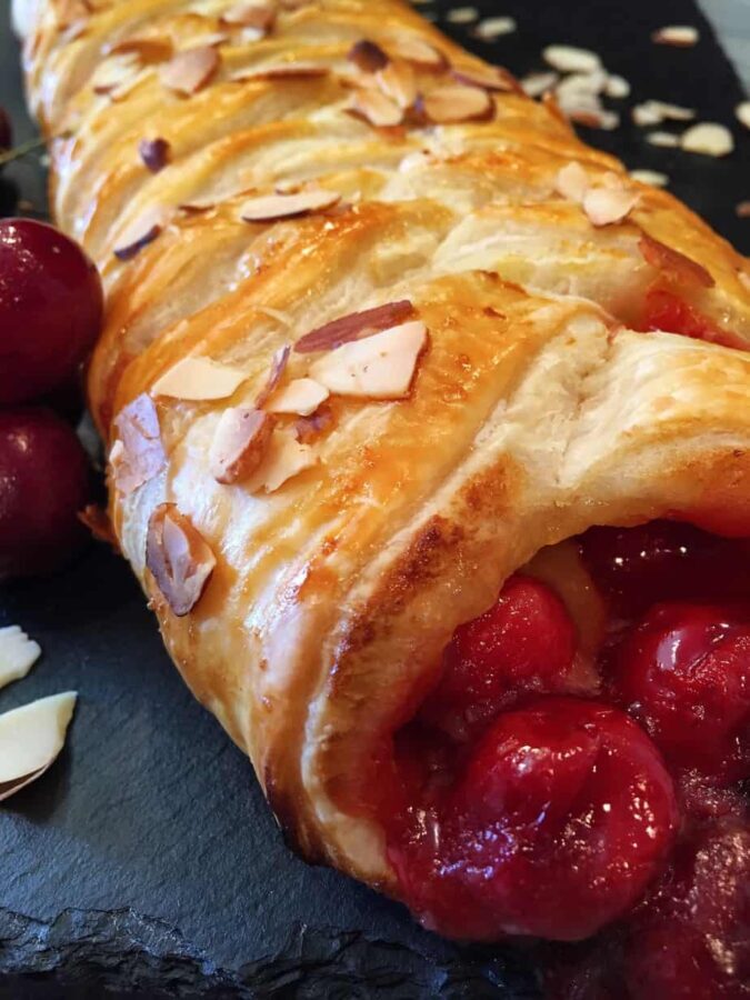 A cherry lemon danish