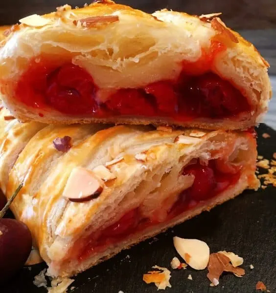 slices of Cherry Lemon Danish