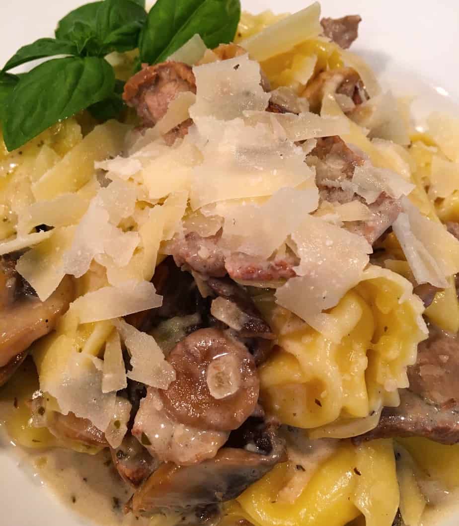 Steak and Cream Sauce Tortellini Norine's Nest