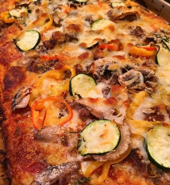 Baked Garden Pizza