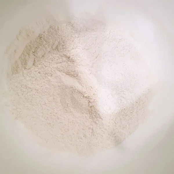 Flour for waffles in a bowl