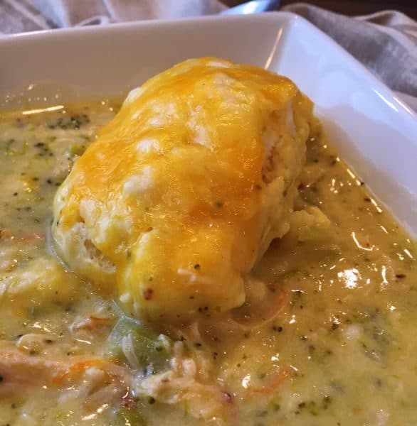 Creamy Chicken Broccoli Soup with Cheddar Dumplings Norine's Nest