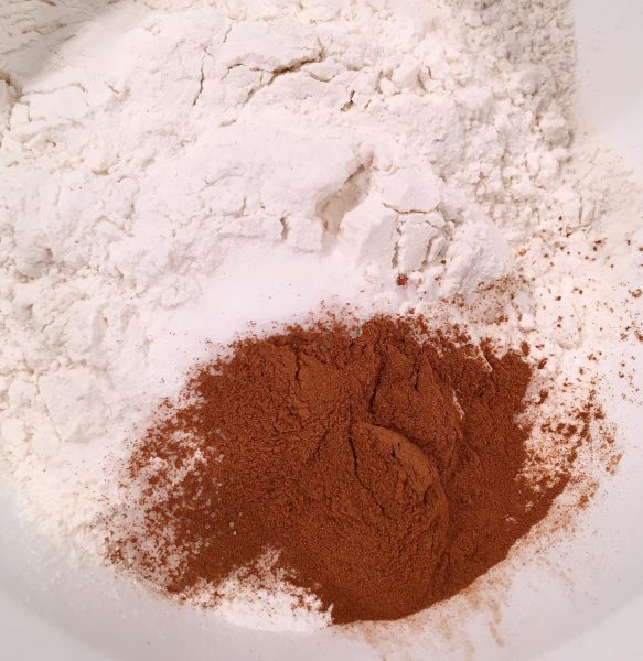 dry ingredients and spices in a bowl 