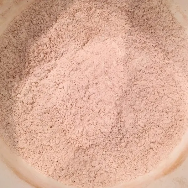 dry ingredients in a mixing bowl