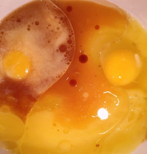 Eggs, Orange Juice, Vanilla and other wet ingredients