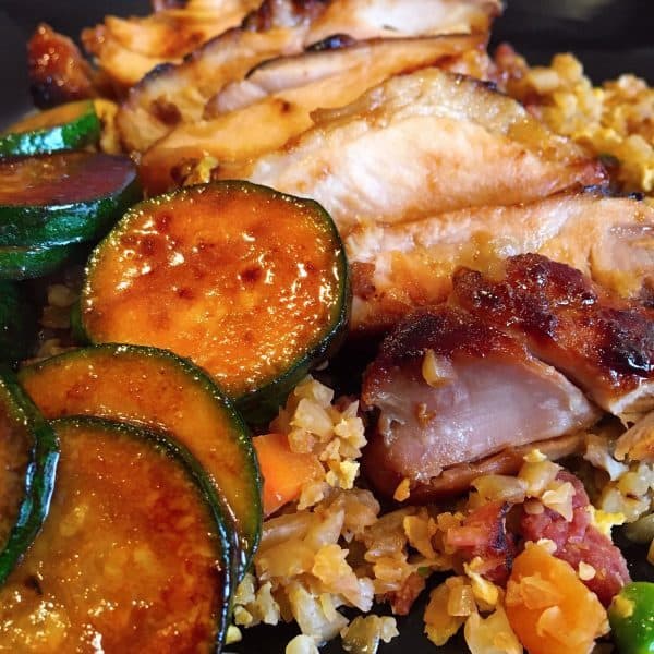 Cauliflower Fried Rice with Teriyaki Chicken