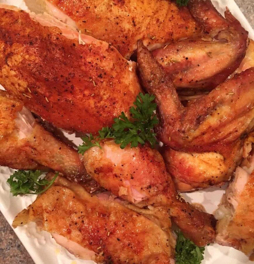 Roasted Rotisserie Style Sticky Chicken Norines Nest 