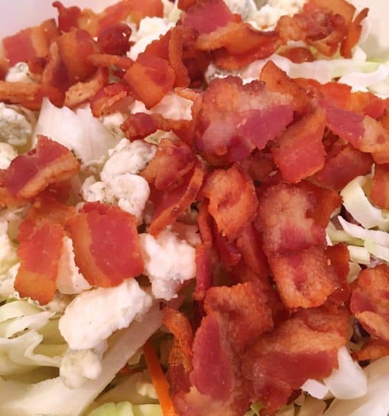 Addition of bacon to California Slaw