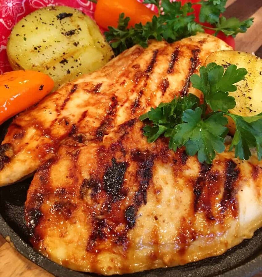 Two Grilled Honey Mustard Chicken Breast