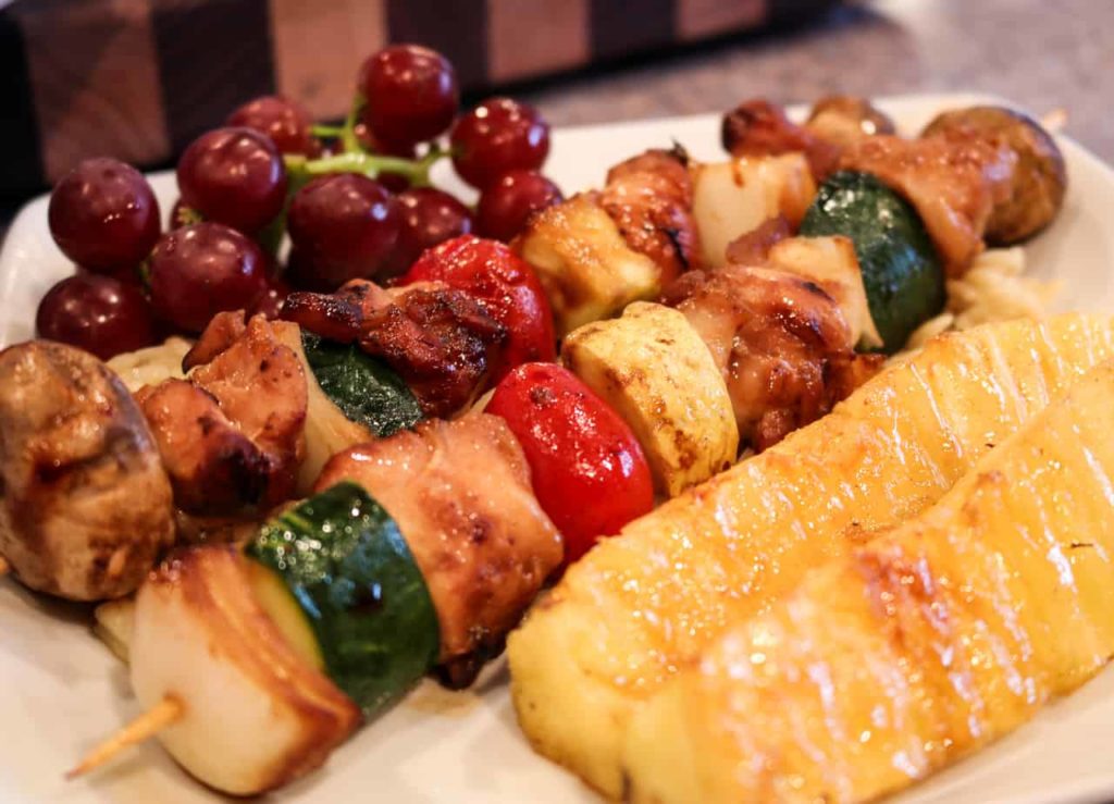Teriyaki and Vegetable Kabob's