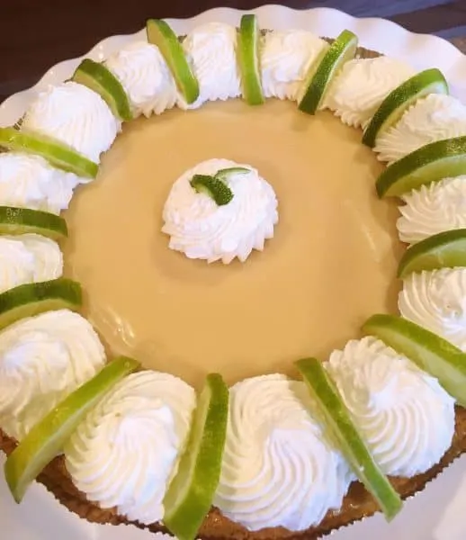Finished Key Lime Pie