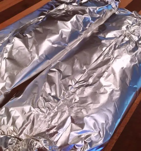 London Broil wrapped in foil