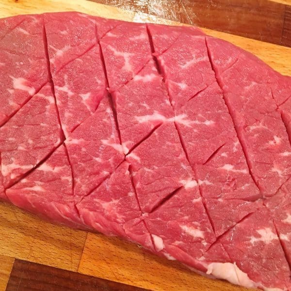 London Broil cut for marinade