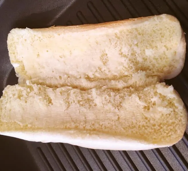Buttered Hot dog buns