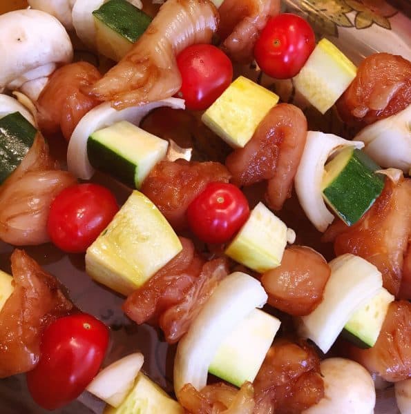 Prepared Chicken Kabobs