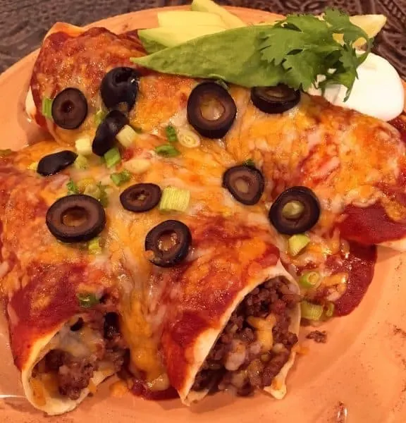 Easy Ground Beef Enchilada's