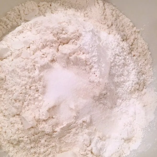 Medium Size Bowl with dry ingredients