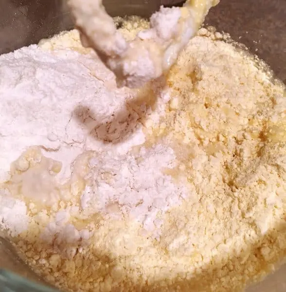 Hot water added to cake mix batter