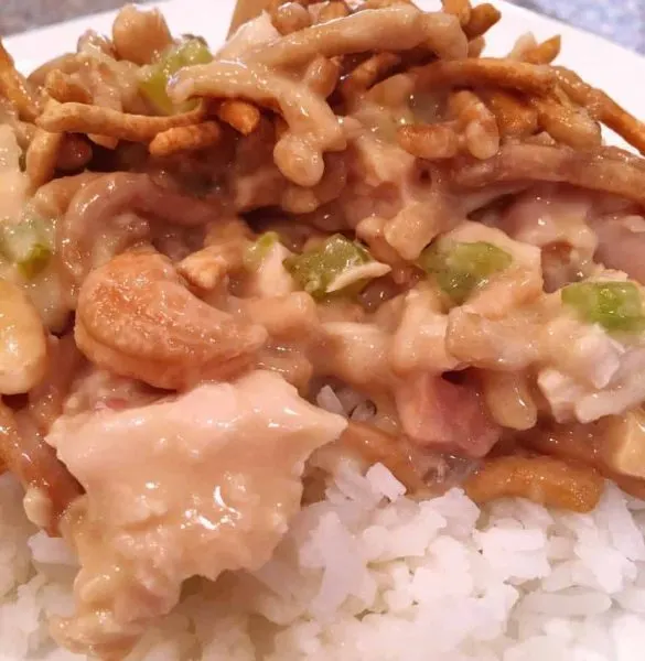 Cashew Chicken Casserole over rice