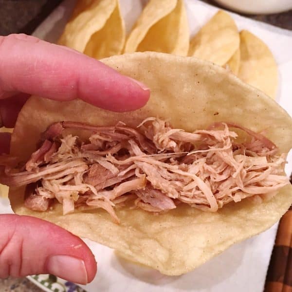 Adding meat to Taco Shell