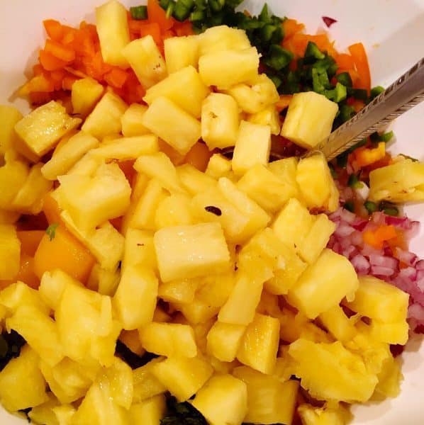 Addition of Fresh Pineapple to Mango Salsa