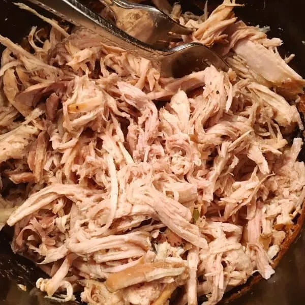 Crock Pot full of shredded pork