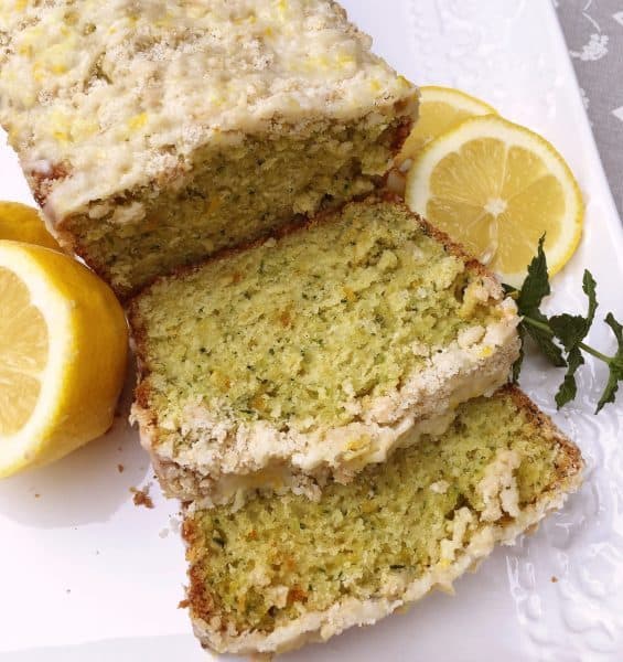 Lemon Zucchini Bread With Crumb Topping