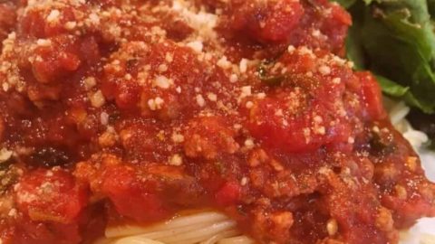 Spaghetti Sauce with Pasta