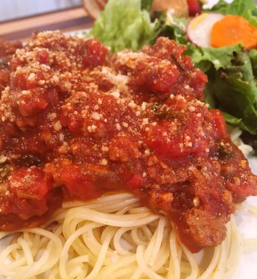 Spaghetti Sauce with Pasta