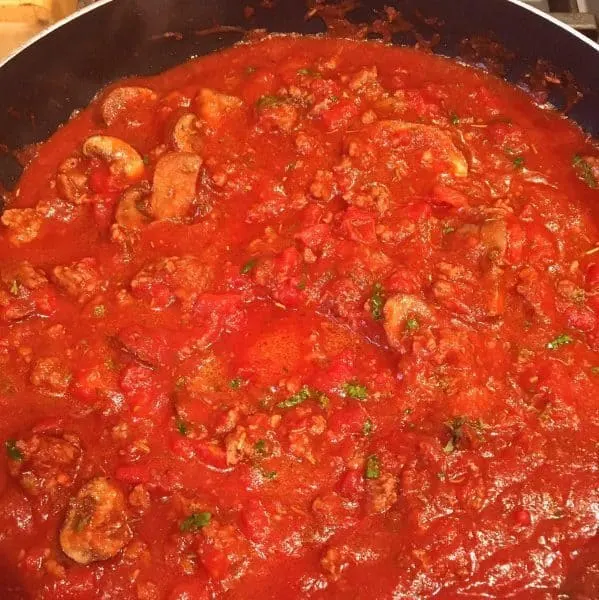 Rich Thick Simmering Spaghetti Sauce