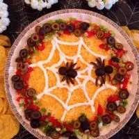 Spooky Halloween Seven Layer Dip