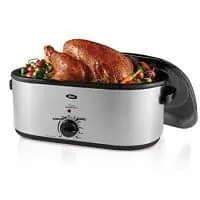 Oster Roaster Oven with Self-Basting Lid, 22-Quart, Stainless Steel (CKSTRS23-SB-D)