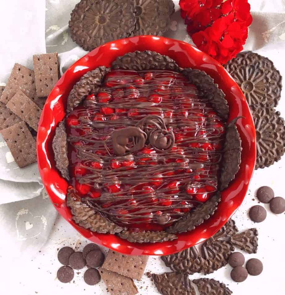 Chocolate Cherry Cheesecake Dip
