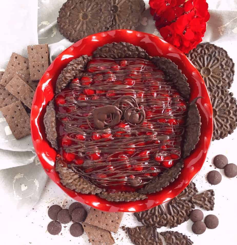 Chocolate Cherry Cheesecake Dip