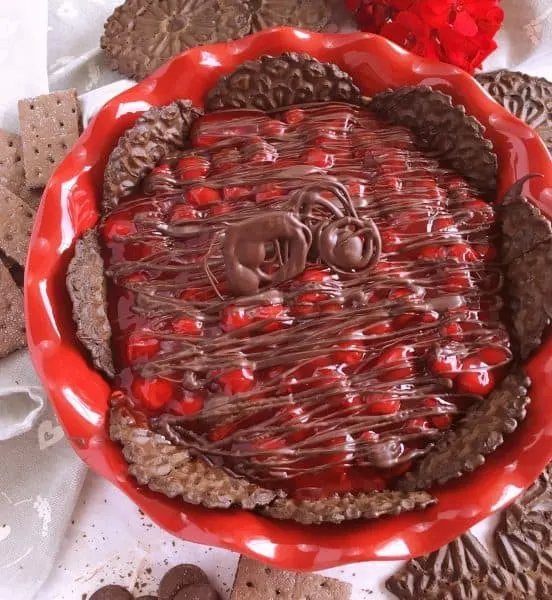 Chocolate Cherry Cheesecake Dip