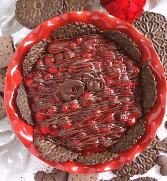 Chocolate Cherry Cheesecake dip