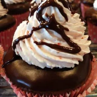 Chocolate Covered Strawberry Cupcake